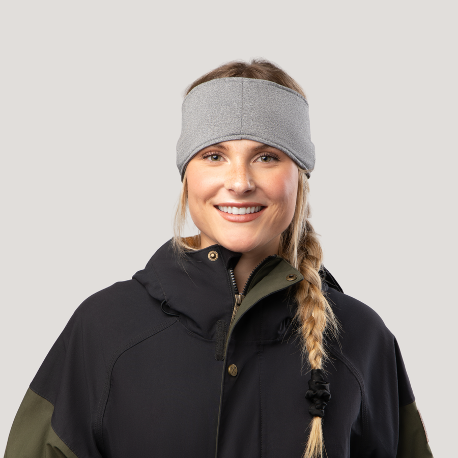 The Eastmonts Ski Tunes headband worn on-model